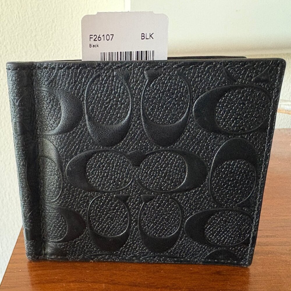 Coach Money Clip Billfold (New)